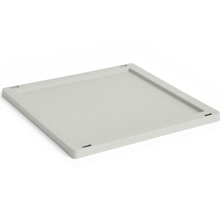 Hay HAY Colour Crate lock medium square, grå | Inredning > Förvaring > Förvaringslåda | Bagaren och Kocken