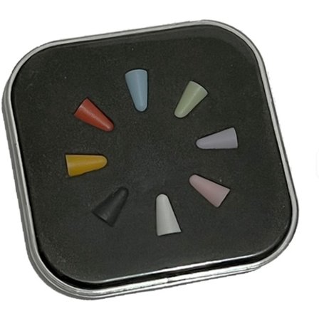 Go Go Gadget - Silikonspetsskydd - Lämpligt för Apple Pencil 1/2 - Set med 8 färger