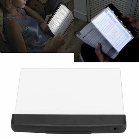 LED-boglampe, LED-læselampe med aftagelig sideklemme, øjenbeskyttende bognatlampe til natlæsning