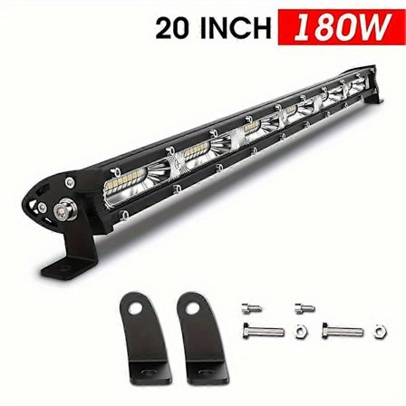 Ny stil Ultra Slim LED Bar 20in 180W Offroad Lys Enkelt Række 12V 24V Køre Tågelygte LED Arbejdslampe Til Auto ATV SUV Traktor Båd Lys Bar