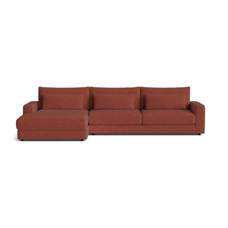 Sevilla chaiselong sofa, venstrevendt - Lincoln Kobber - 332x167x85 - Sofa, chaiselong