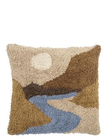 Leoni Cushion Home Textiles Cushions & Blankets Cushions Brun Bloomingville*Betinget Tilbud