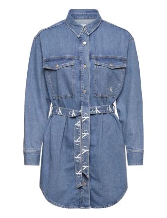 Relaxed Shirt Dress Dresses Jeans Dresses Blå Calvin Klein Jeans