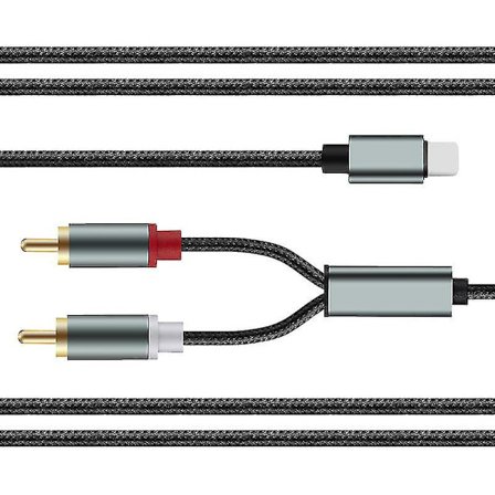 Apple To 2rca Lotus Kabel Lydkabel Højttaler Lydforstærker Iphone Mobiltelefon Link Lydkabel