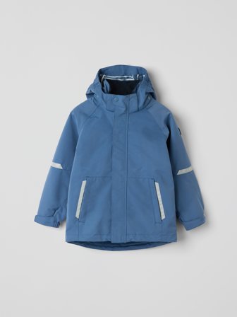 Wasserdichte Shelljacke STORMY - 98 - kinderbekleidung - blue - Polarn O. Pyret