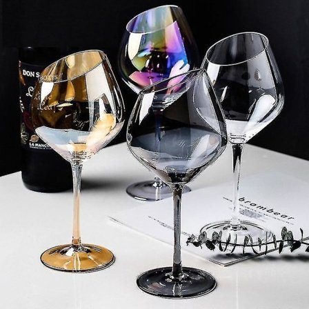 Kreativt nordisk rødvins- og champagneglass blyfritt glass 570ml