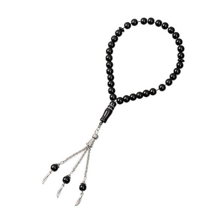 Rosenkrans med 33 muslimske bønneperler i glass for menn, kvinner, familier og venner