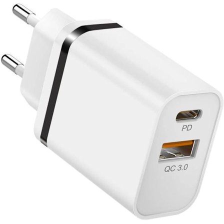 PD + QC 3.0 Fast Adapter Oplader til Xiaomi 13 - 13 Pro - 13 Ultra - 13T Pro - Sort - E.F. CONNECTION