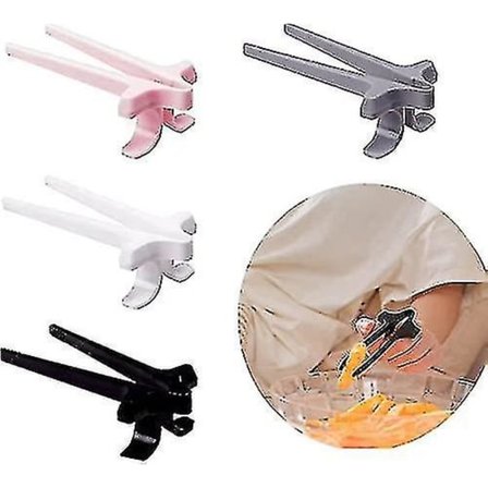 Snack Finger Spisepinde, 4 stk. Plastik Finger Spisepinde til Gamere, dovne Hjælpe-spisepinde Holder Hænderne Rene