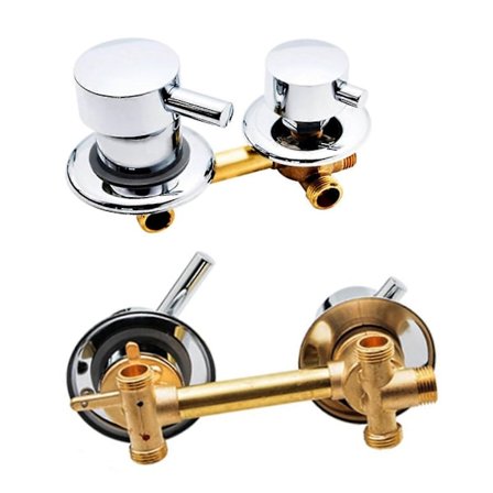 2/3/4/5 Vejs Massiv Messing Bruseafleder Ventil, Koldt & Varmt Vand Mixer Brusehane, Badekar Armatur Kompatibel med Brusekabine/Dampbad - Perfekt