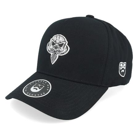 Bearded Man - Noir adjustable Casquette - Pipe Beard Skull Black A-Frame Adjustable @ Hatstore