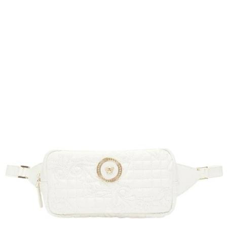 Versace Pre-owned Pre-owned Leather crossbody-Tass , Wit , Dames , Maat: ONE Size Vintage Tassen