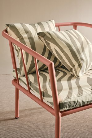 Jotex - Putesett Lenestol Khaki zebra - MENTON - Kjøp Puter & sitteputer hos Jotex