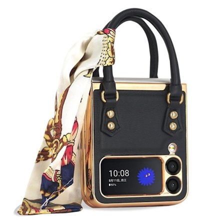 GKK Galaxy Z Flip 4 Skal Handväska - Svart