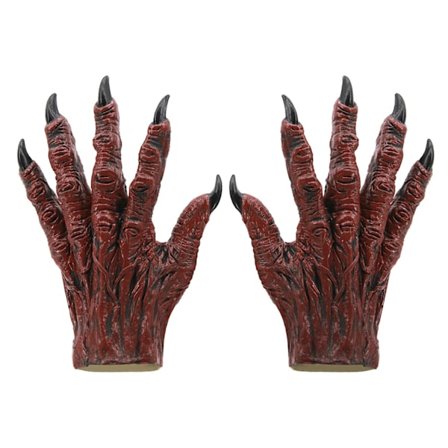 Halloween Kostume Handsker Spidse Finger Varulv Klo Handsker Horror Zombie Hænder Cosplay Handsker Mischief Fancy Dress