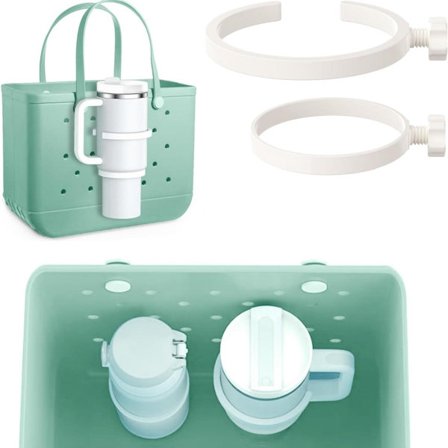 1-stk. - Kopholder Tilbehør - Indsats-Type Drikkevareholder - Hvid - Kompatibel med Stanley 30oz og 40oz Vandflasker