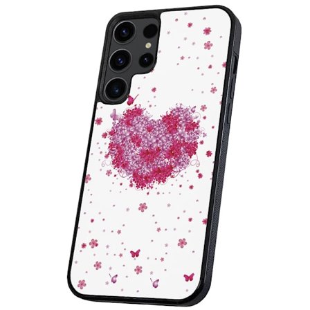 Samsung Galaxy S24 Ultra - Deksel/Mobildeksel Blomsterhjerte
