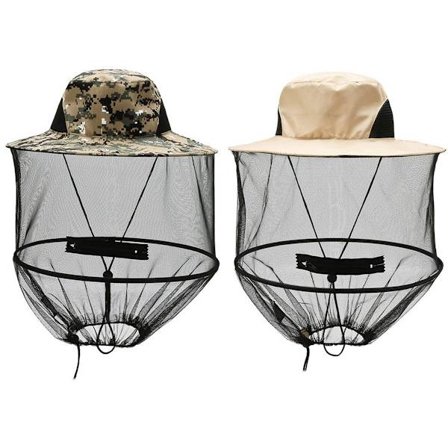 Hovednet 2 stk. Sammenfoldelig justerbar myggehat Myggenet Fiskerhat Myggekasket Hat Biavlerhatte med slør til fiskeri klatring