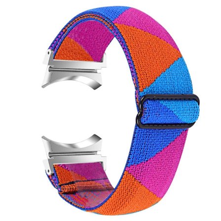 Elastiskt klockarmband med coolt mönster för Samsung Galaxy Watch 4 - Blå / Orange / Orange