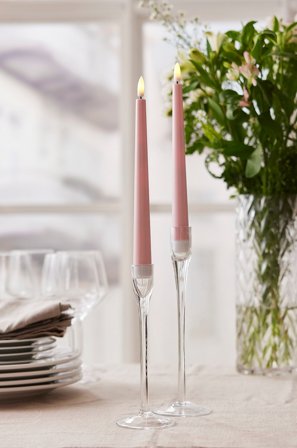 Jotex - Candy Batteridrevet Antikklys Rosa - FLAMME - Kjøp Batterilys hos Jotex