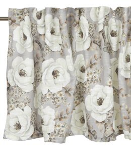 Multibåndskappe med trykt blomstermotiv Lys grå