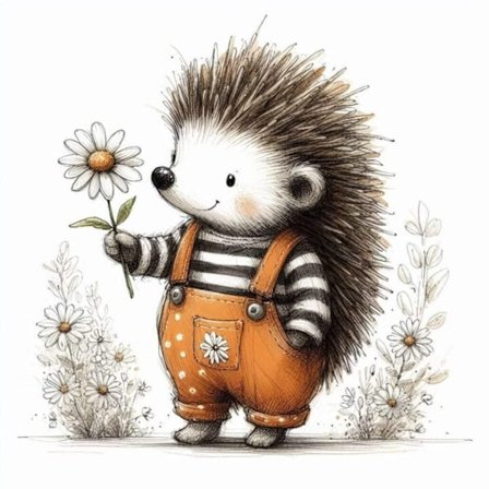 Barnrum Djur Affisch A4