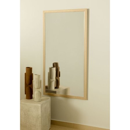 Lino-peili, beige, luonnollinen, 66 x 1,5 x 126 cm