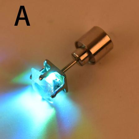 1st Party Charm Led Örhänge Light Up Crown Glödande Crystal Ear