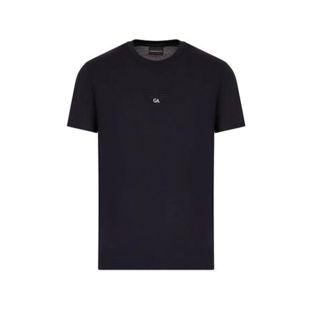 Emporio Armani, Logo T -Shirt Czarny, Mężczyzna, Rozmiar: L