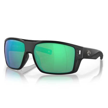 Costa DIEGO matte black - green mirror 580G