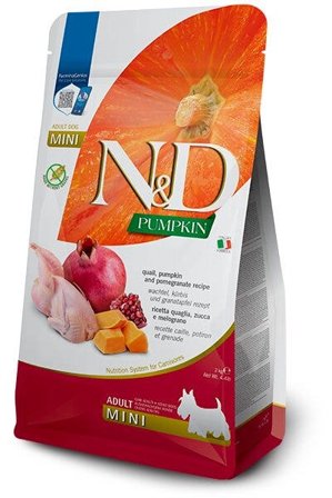 Farmina N&D Dog Mini Pumpkin Quail & Pomegranate Per Cani Adulti