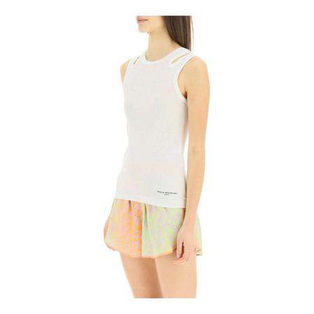 Stella McCartney, Sleeveless Tops Wit, Dames, Maat:S,lyocell