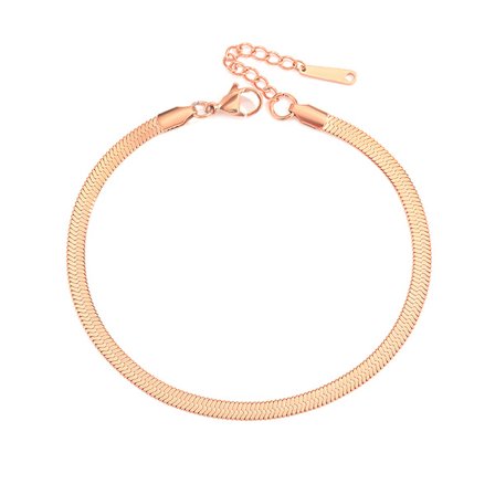 Rustfritt stål Snake Chain Anklet For Dame/Men Sexy Leg Foot