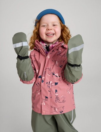 Reima Rain Mittens, Kura - Green - 5