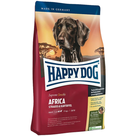 Happy Dog - Sensible Africa Ostrich & Potato 11 kg - Hund - Hundefôr & hundemat - Tørrfôr for hund - ZOO.no