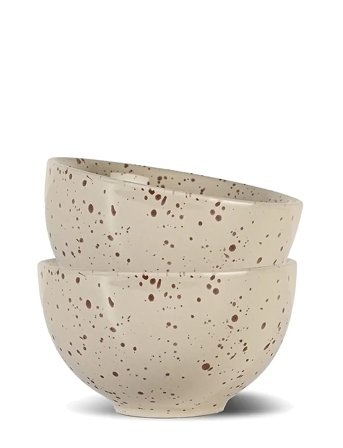 Sagaform Ditte Bowl, 2-Pcs - Beige - ONE SIZE