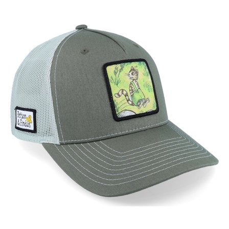 Pettson och Findus - Groen trucker Cap - Findus Stroll Olive/Grey Trucker @ Hatstore