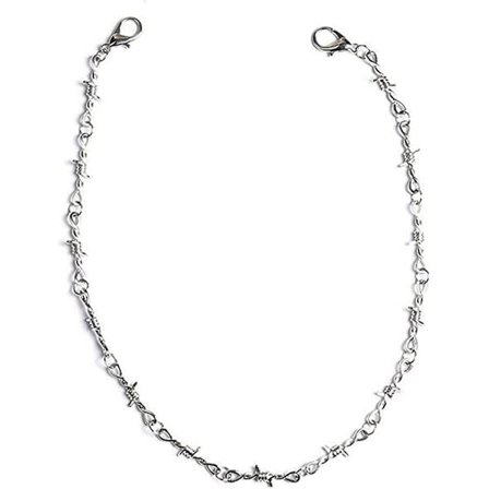 Bedste gaver til Yetsye kæreste Punk Gotisk Torne Metal Pigtråds Halskæde