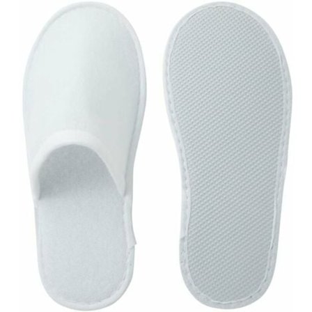 24 Par Engångs-tofflor med Stängd Tå och Halkskydd för Hotell och Spa