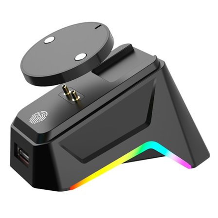 ABS Musoplader Dock Sikker Magnetisk Fastgørelse Æstetisk Skrivebordstilbehør