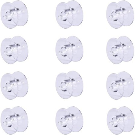 12 stk. symaskine spoler, symaskine spoler, gennemsigtig plast