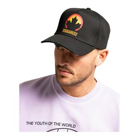 Dsquared2 Caps Sort, Herre Huer Kasketter og Hatte, Størrelse: ONE Size
