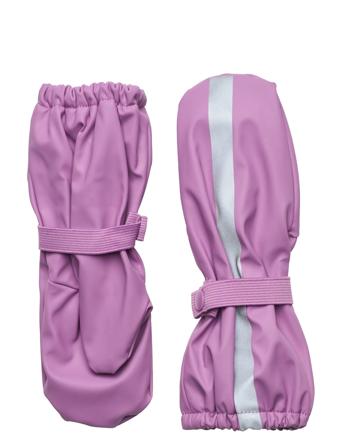 Gloves Fix Pu Rain Accessories Gloves & Mittens Rain Gloves Rosa Lindex*Betinget Tilbud
