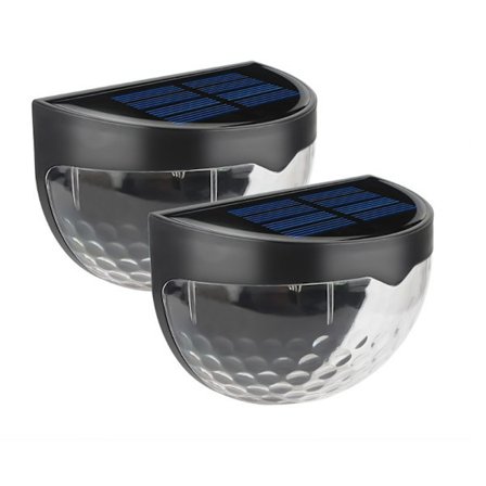 Solcelled LED Gjerdehage Lys Solcelledrevet Utendørs Trådløs LED