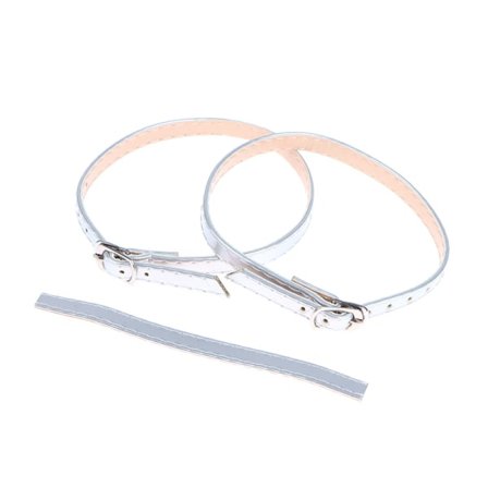 Skodekoration Anti-drop hälrem för höga klackar Justerbar Silver