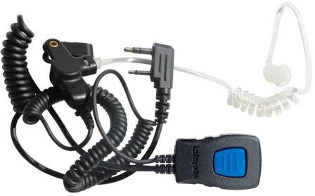 Lafayette Miniheadset Security Öronmussla 3,5+2,5mm Vinklad Bredare Mellanrum