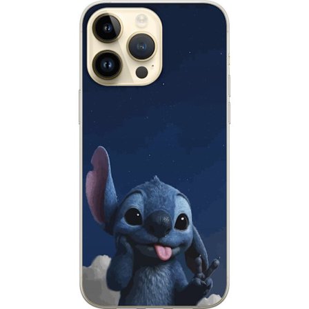 Kompatibel Mobilcover til Apple Apple iPhone 15 Pro Max Stitch Disney natte himmel blå alien Lilo og Stitch karakter sød tegneserie kawaii plakat fr