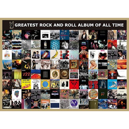 Rock-puslespill for voksne, Rockalbumcover-puslespill 1000 biter, Rock and Roll-puslespill som gaver til musikkelskere(h) 300 biter