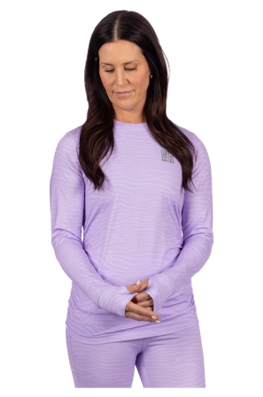 Midlayer-Shirt FXR Atmosphere Longsleeve 25 Damen Lavendel Zebra XS