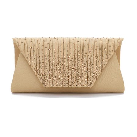 Silks Diamond Banket Taske Single Shoulder Chain Bag GULD